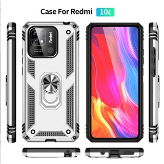 紅米10C軍士防摔手機殼 車載吸磁保護套小米Poco X4 Pro 5G