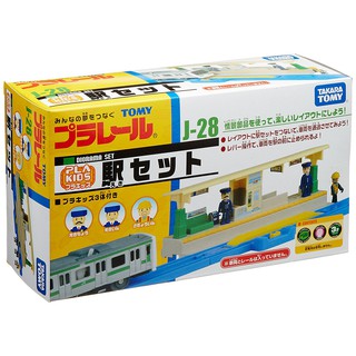 PLARAIL配件 J-28車站月台組(附3人偶) TP 53597 日本TOMY多美火車鐵道王國 永和小人國玩具店