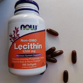 Now Foods 健而婷 卵磷脂 Lecithin 100顆/瓶 Lecithin 1200mg