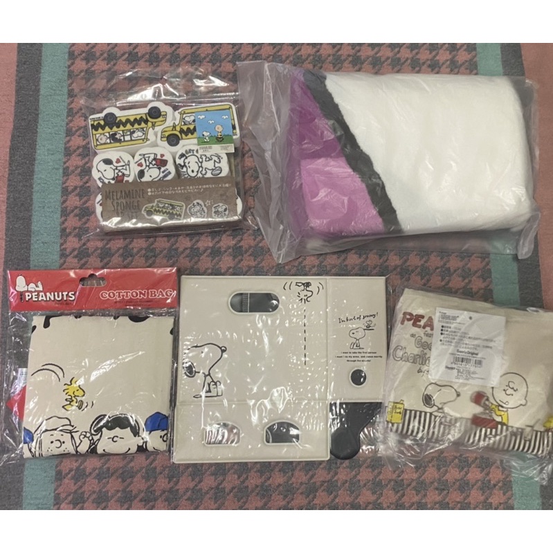 日本正版史努比snoopy環保購物袋 置物盒置物架帆布袋科技海綿糊塗塔克misdo甜甜圈毛毯環保袋