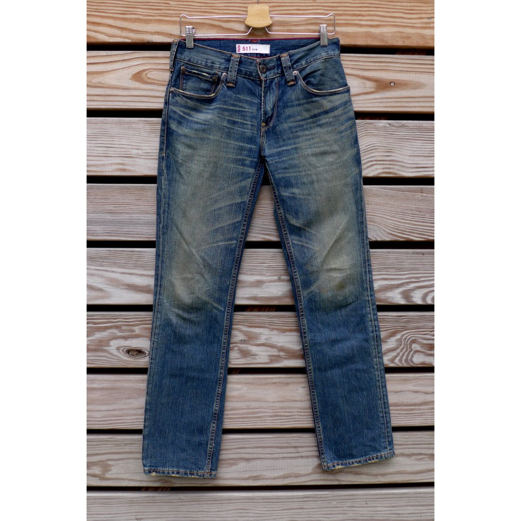 Levis 511  二手牛仔褲- 正品 窄管(LEVIS EU511-0074)-W31 L32