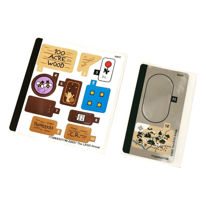 《Bunny》LEGO 樂高 21326 sticker 小熊維尼盒組貼紙 IDEAS系列