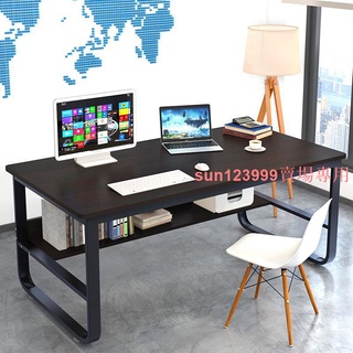 特賣N*電腦桌鋼木書桌加長加厚80/100/120/140寬50/60/70高75cm