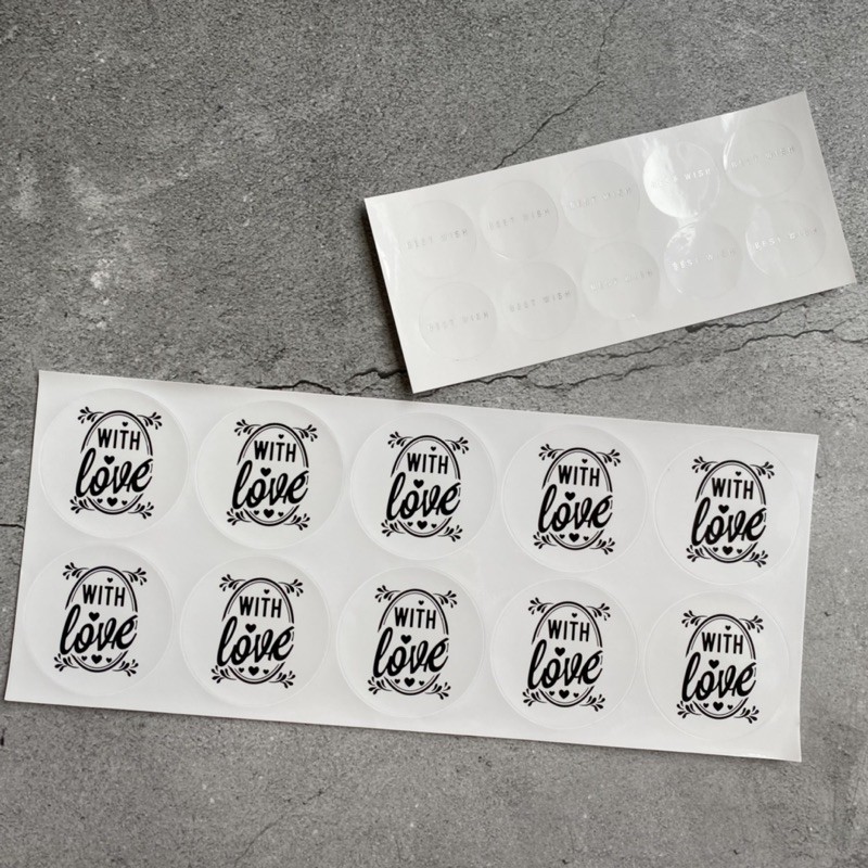 Gift&amp;Heart禮心工作室-包裝透明貼紙