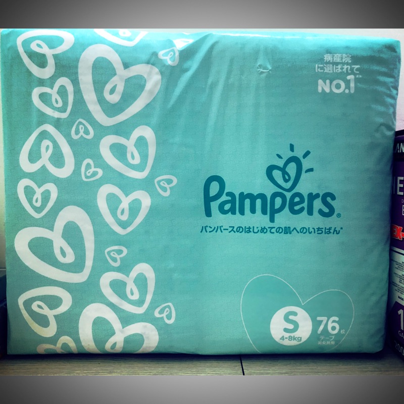 Pampers 幫寶適一級幫S號紙尿布76片+4片 日本境內版（購於好市多）