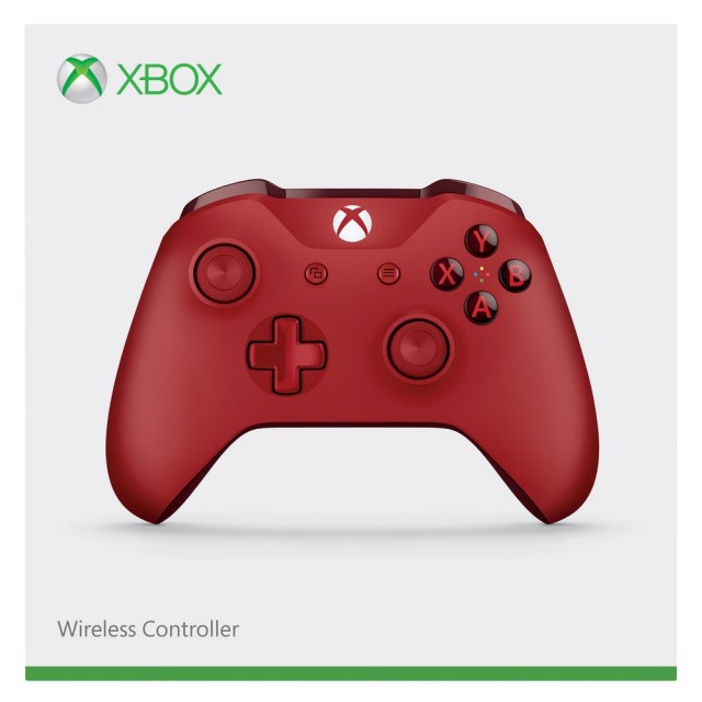 【Microsoft 微軟】XBOX ONE 原廠無線控制器（紅）支援windows 10、藍牙