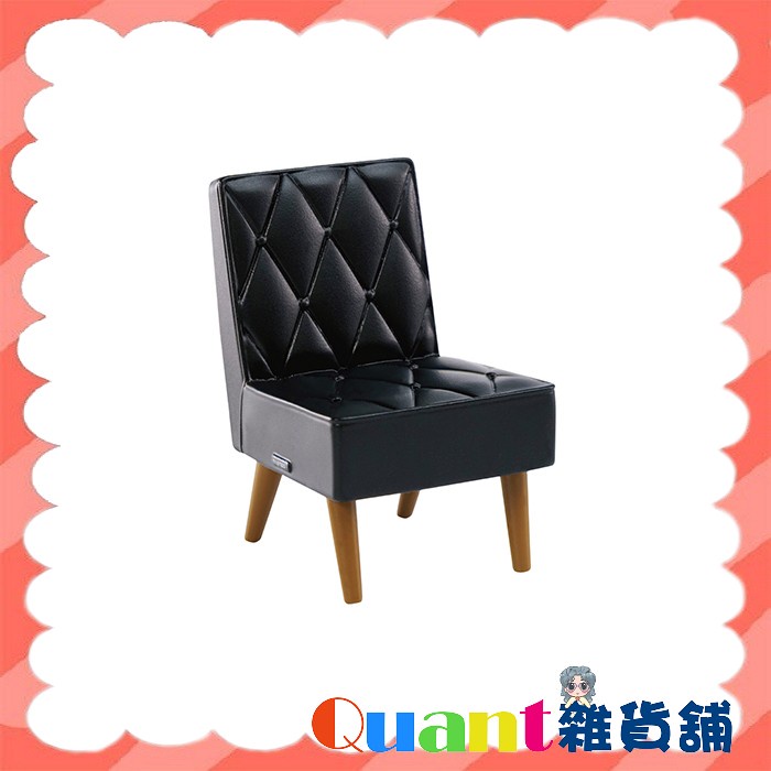 ∮Quant雜貨鋪∮┌日本扭蛋┐ Kenelephant KARIMOKU60家具模型P3 單售 02款 黑色 咖啡椅
