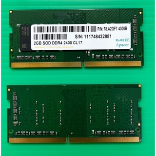Apacer 宇瞻 DDR4 2GB PC2400MHz 筆記型電腦記憶體
