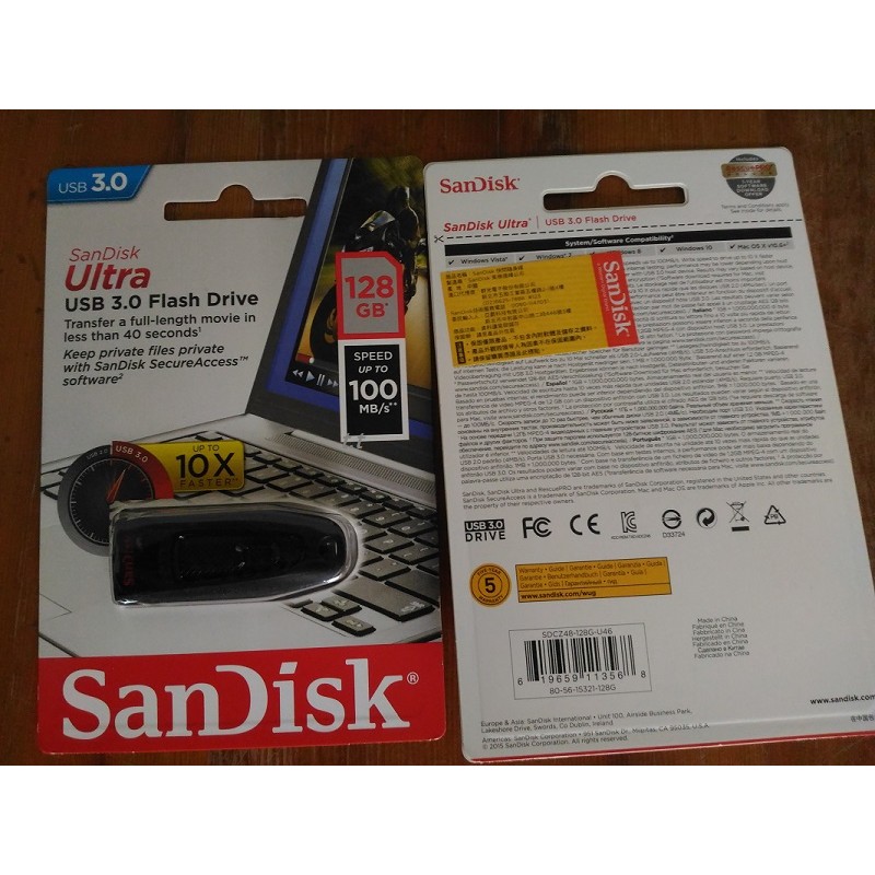 SanDisk CZ48 Ultra 100MB/S 128G/16G 高速碟 快閃碟 高速 隨身碟 公司貨(現貨)