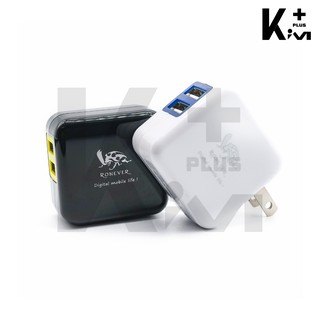 Ronever 2.5A 雙孔AC充電器 大電流 USB 豆腐頭 PC062【Kim Plus】