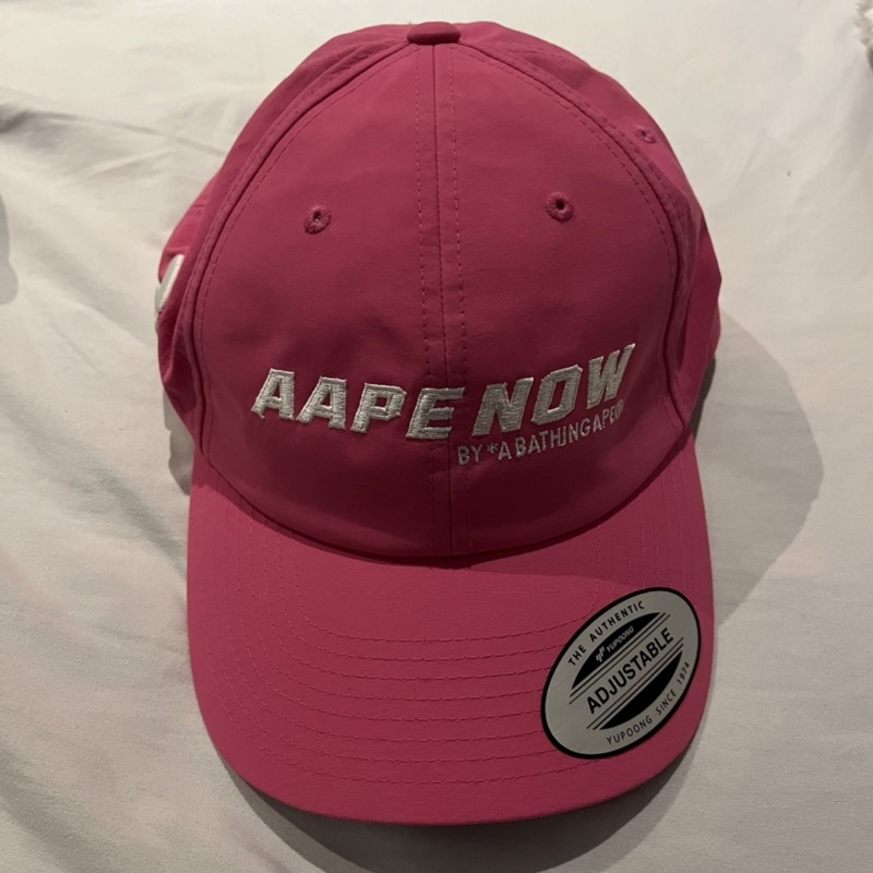 （二手帽子）Aape鴨舌帽/老帽/棒球帽 - 桃紅色