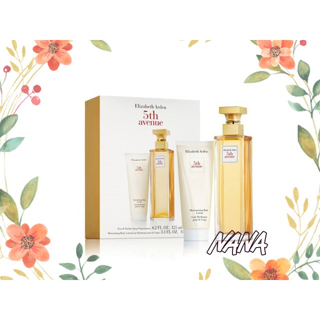 ◆NANA◆Elizabeth Arden雅頓 第五大道 淡香精禮盒(香精125ml +身體乳100ml)