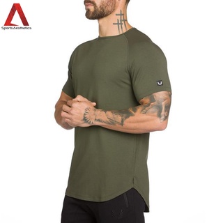 男士健身運動衫 棉質緊身短袖休閒上衣 現貨供應
