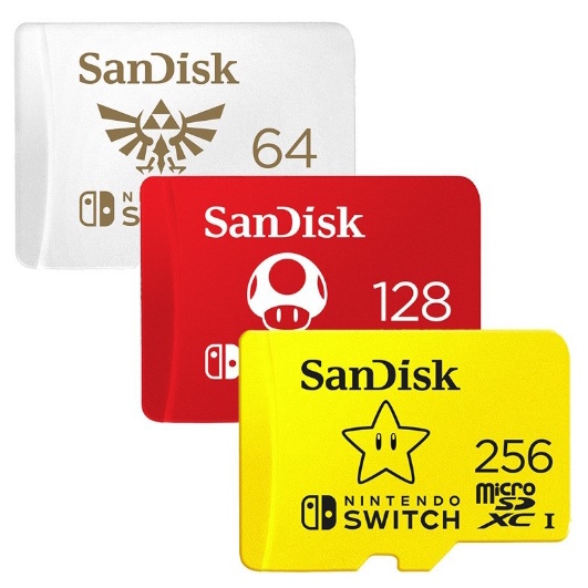 「胖胖電玩」NS Switch 專用記憶卡 原廠正品 MicroSD 記憶卡 64G 128G 256G 任天堂