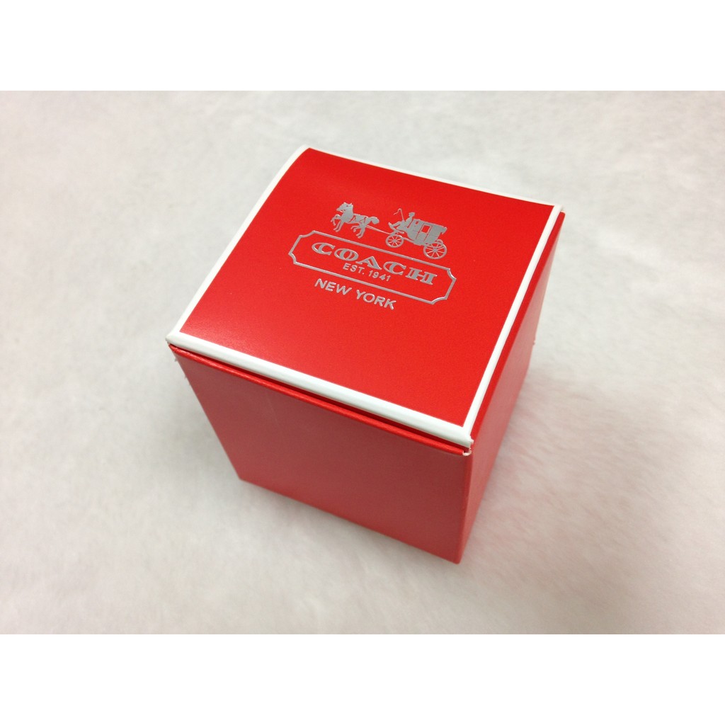 (TD SHOP) Coach 名牌 禮盒 紙盒 精品 名品禮盒 禮物盒 收納盒 精緻 正品 真品 紅 W6*H6*D6