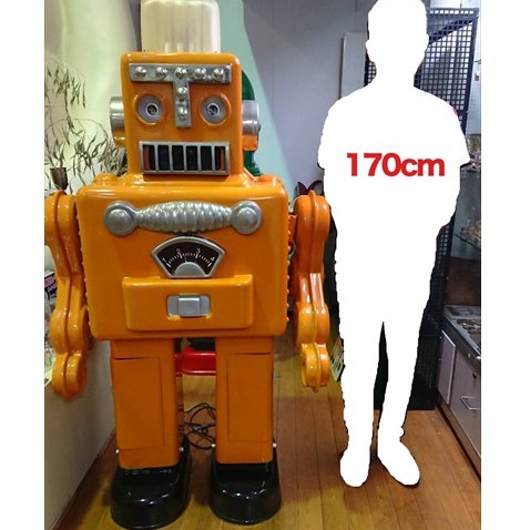 [全新稀有絕版收藏擺飾品]  四方 鐵皮機器人 餐廳 擺飾 男孩玩物 全球限量10座