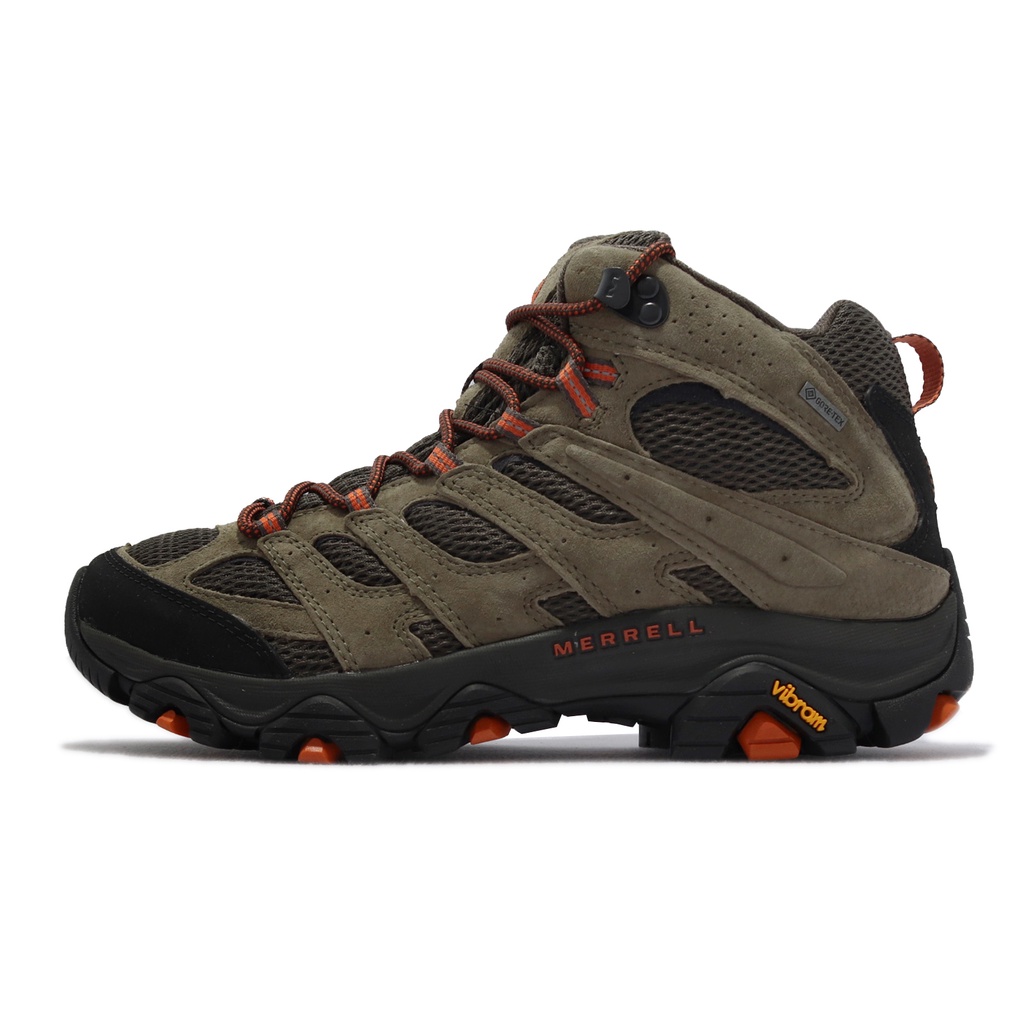 Merrell 登山鞋 Moab 3 Mid GTX  橄欖綠 男鞋 真皮 防水 戶外鞋 【ACS】 ML035791