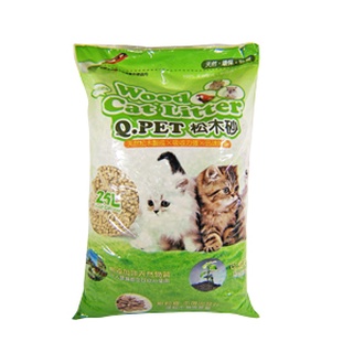 <奶油貓咪🥞>宅配上限2包 QPET崩解式 松木砂25L Q PET 貓砂 崩解式貓砂