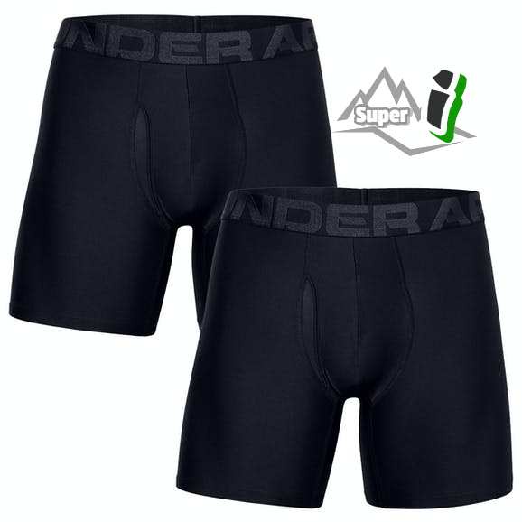 「i」【現貨】UNDER ARMOUR UA Boxerjock 黑 二件一組 男生經典 6英寸 運動內褲 四角褲