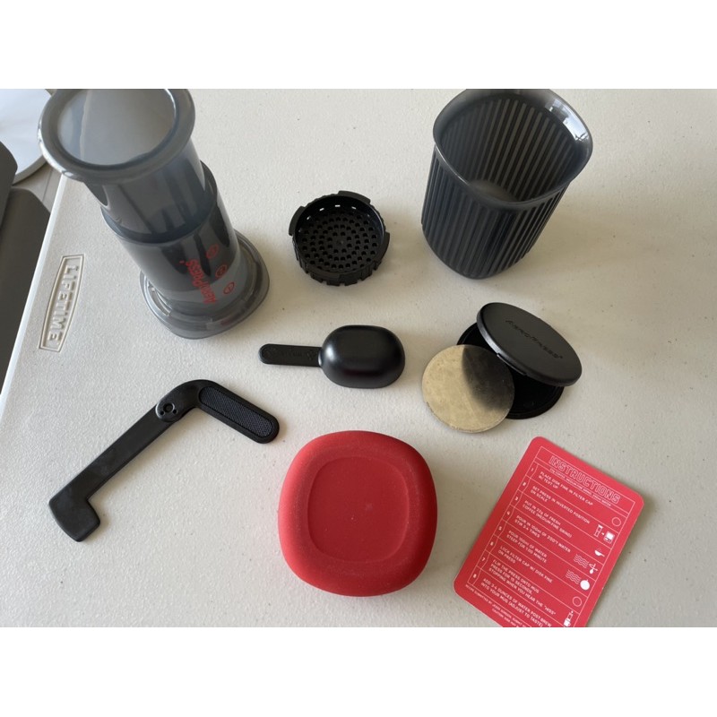 二手 Aeropress 愛樂壓 Go 附金屬濾網 矽膠頭版本 冰咖啡 美式咖啡 espresso 拿鐵