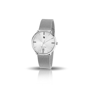 【lip】Dauphine時尚質感白面米蘭石英腕錶-質感銀/671420/台灣總代理公司貨享兩年保固