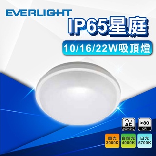 現貨免運｜優選照明｜億光 LED 星庭防水吸頂燈 10W 16W 22W LED吸頂燈 走道燈 樓梯燈 陽臺燈 IP65