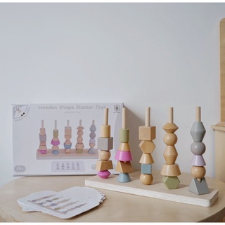 S&C✿木質 顏色配對顏色認知 幾何形狀配對玩具✿|現貨+預購|