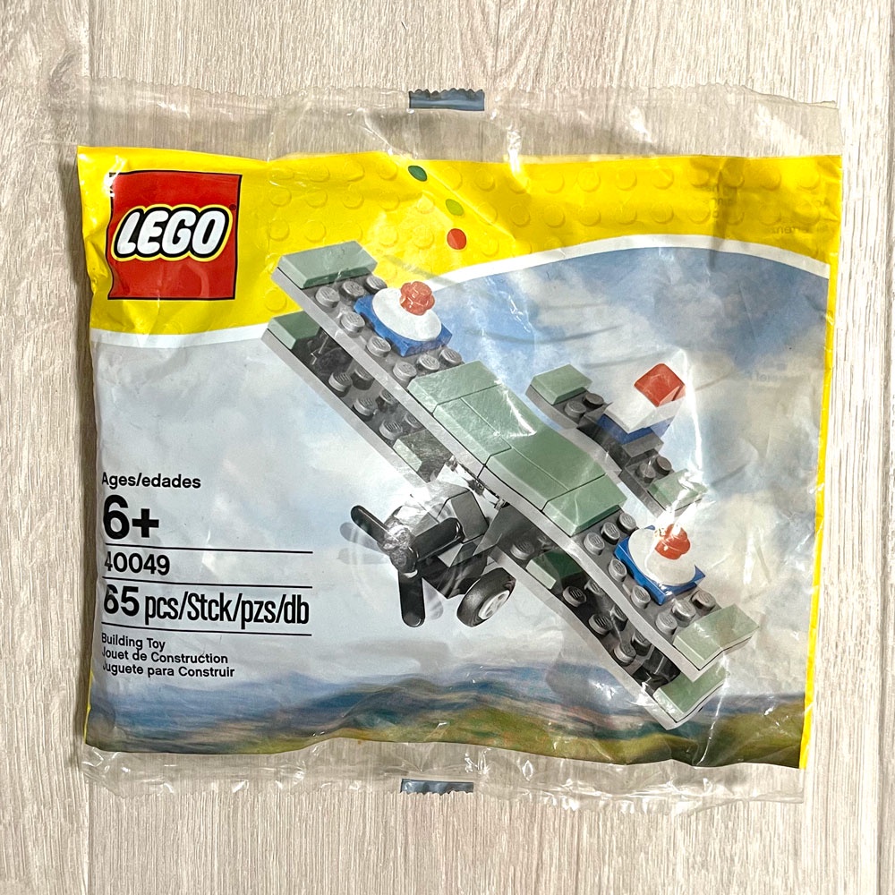 『 LEGO MANIA 』樂高 LEGO 40049 法國 雙翼 戰鬥機 polybag