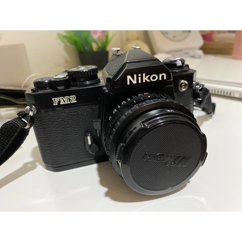 Nikon FM2 底片相機 全黑機身加餅乾鏡 SERIES E 50mm 1.8m 黑機