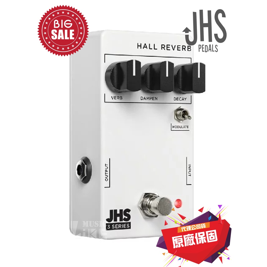 『美國手工』JHS 3 Series Hall Reverb 效果器 殘響 公司貨 單顆