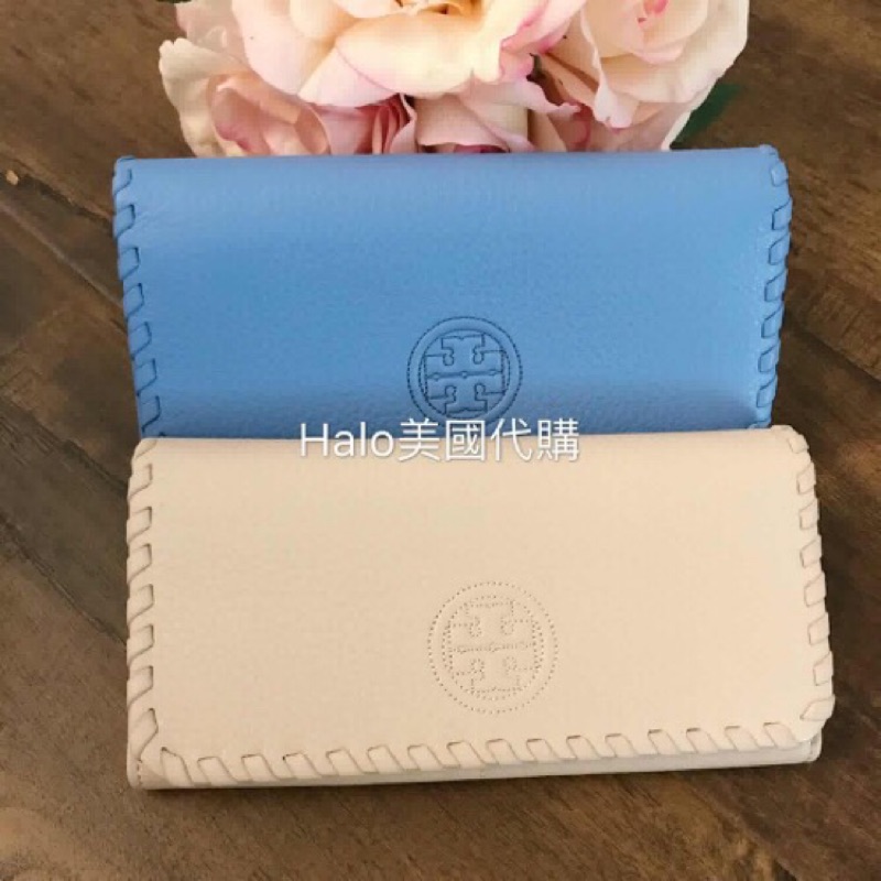 Tory Burch 編織掀蓋長夾