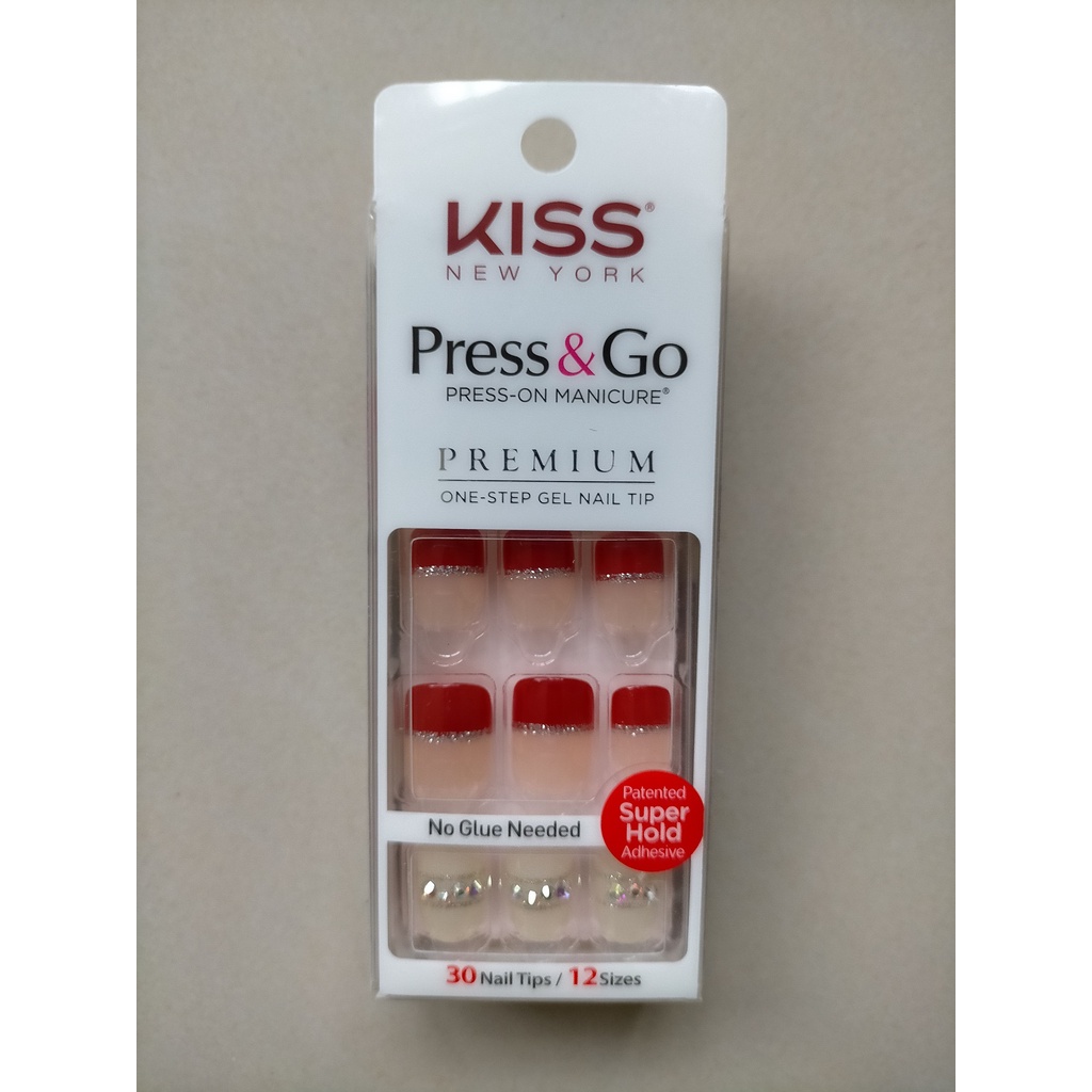 自售 全新未拆封 KISS Press &amp; Go 指甲貼片 30片 小三美日 購入 沉迷愛情 PPS09K ABS 塑膠