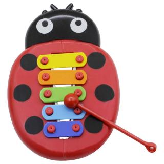 兒童兒童益智音樂玩具 5 鍵瓢蟲木琴樂器玩具
