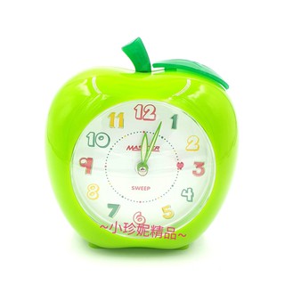 ~小珍妮精品~ 台灣製造 MASTER 蘋果造型鬧鐘 和弦 音樂 鬧鐘 靜音 掃描 貪睡 JM-E611 紅色 綠色