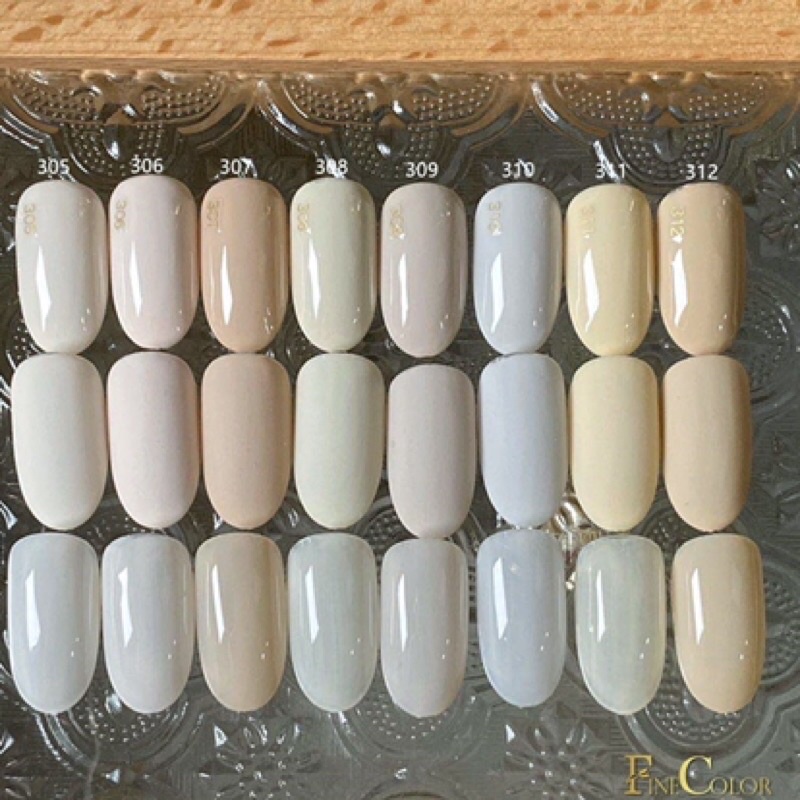 Fc心願彩膠奶茶色finecolor 心願膠美甲罐裝膠奶白色咖啡色美甲凝膠甲油膠 蝦皮購物