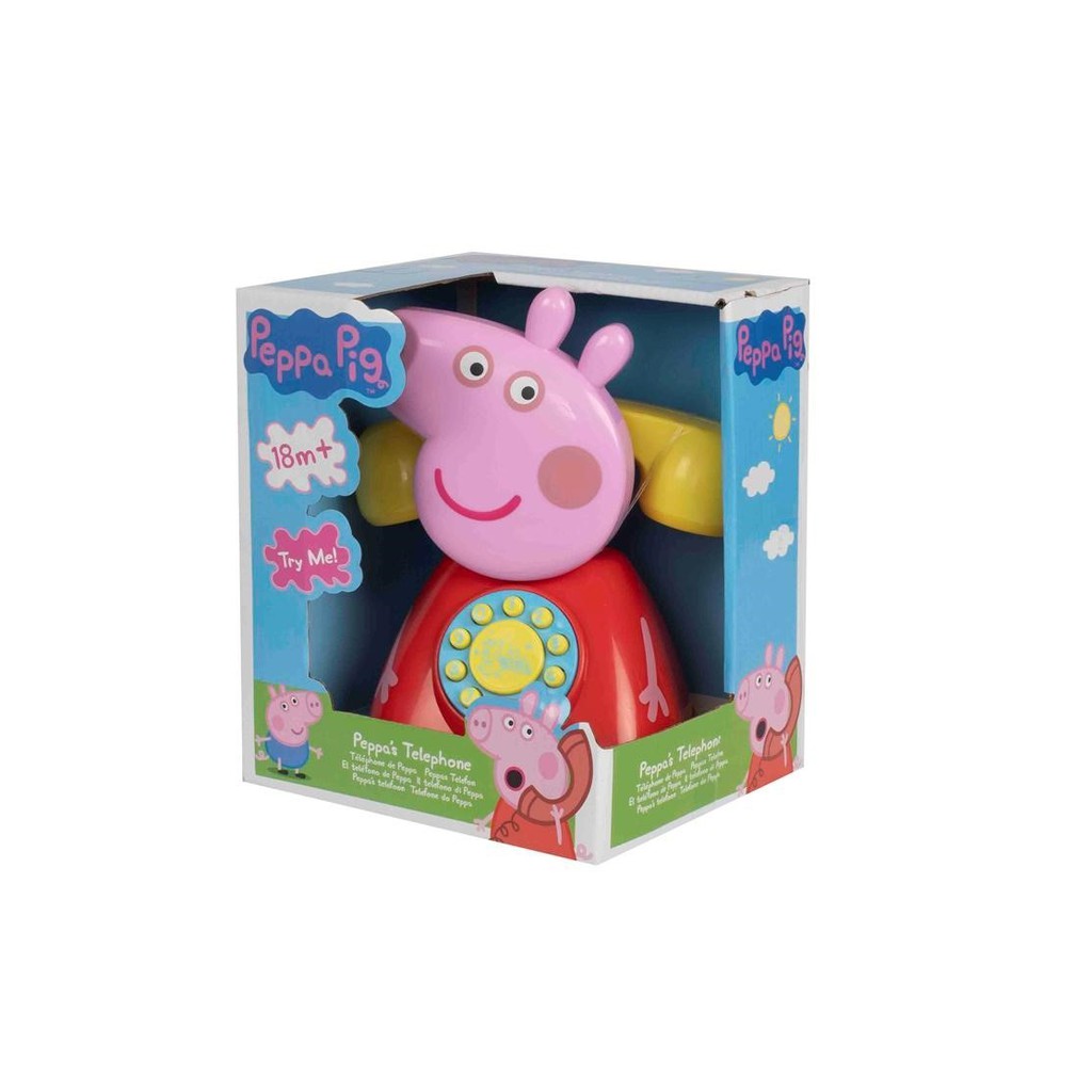 【玩具倉庫】正版 粉紅豬小妹佩佩造型電話筒