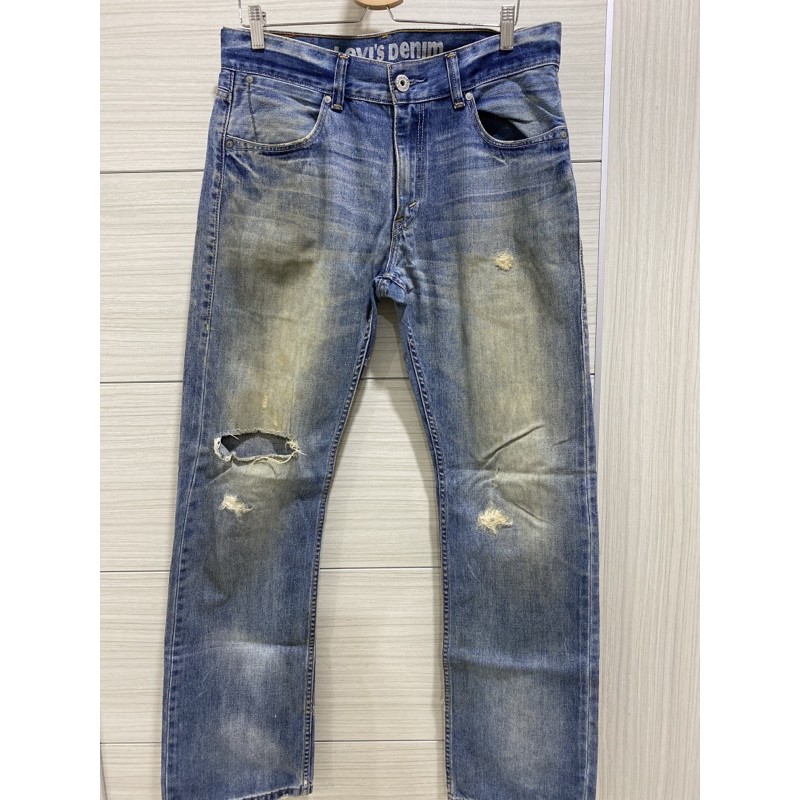 Levi’s 523直筒刷色牛仔褲W34x L34