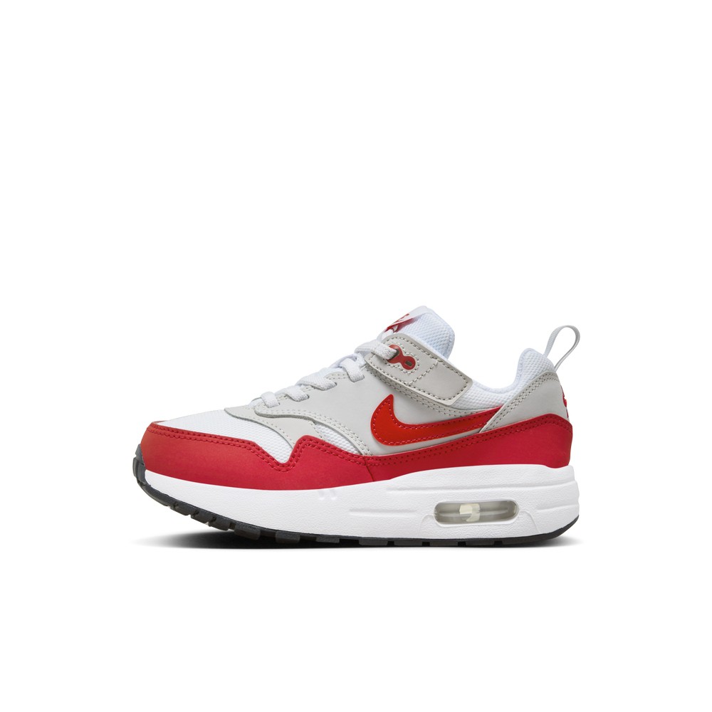 NIKE 休閒鞋 AIR MAX 1 EASYON (PS) 中大童 白灰紅 DZ3308003 現貨 廠商直送