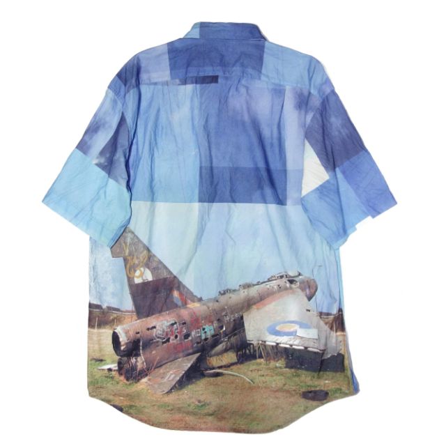 DA0105 Paul smith 藍天與戰鬥機襯衫