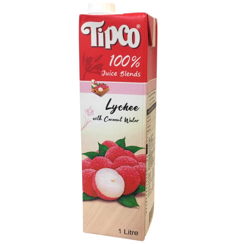 [Tipco] 泰可100%荔枝椰子水1000ml Lychee 泰國原裝 泰國果汁 椰子汁 綜合果汁 荔枝果汁