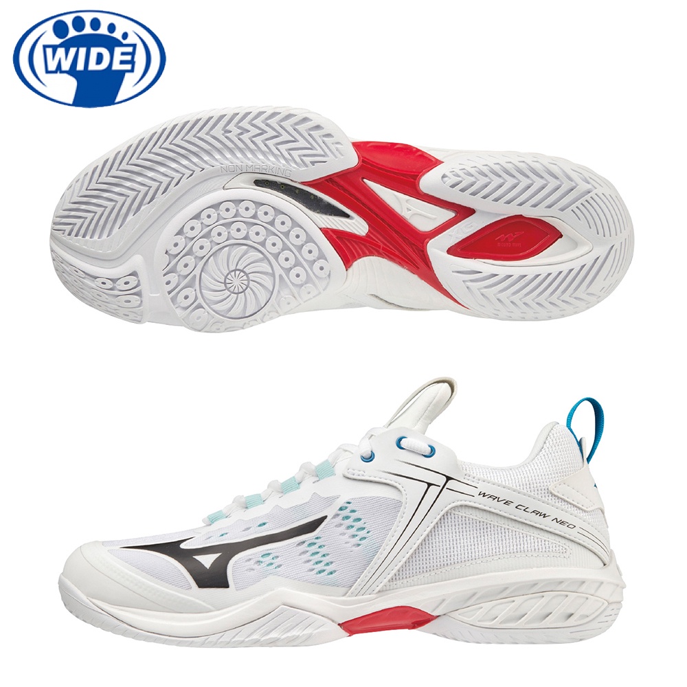 MIZUNO WAVE CLAW NEO 寬楦 男女款 羽毛球鞋 排羽球鞋 專業鞋 71GA2070 22FWO