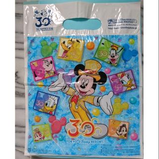 日本東京迪士尼30週年紀念 購物袋 塑膠袋 禮物袋 袋子