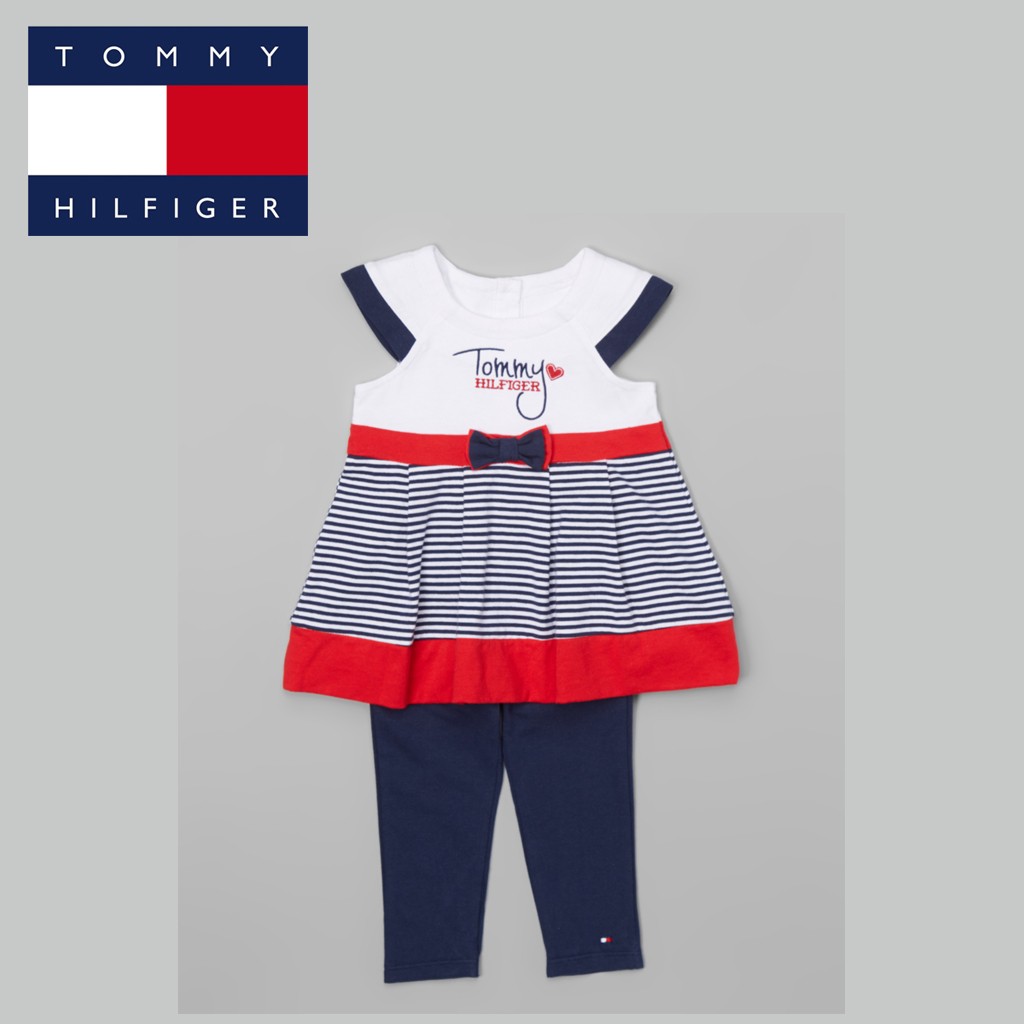 Tommy Hilfiger 美國正品童裝《條紋海洋風》上衣長褲兩件組【現貨】3T