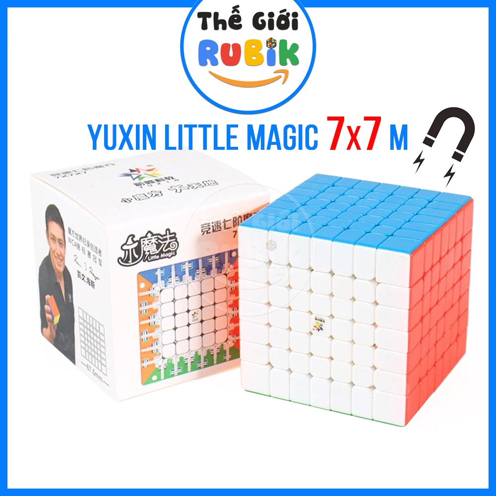 Rubik 7x7 YuXin 小魔法 7x7x7 M 帶魔方世界磁鐵