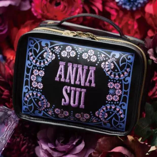 ☆AP'S日雜☆日文MOOK雜誌附錄【ANNA SUI 經典圖騰花手提化妝包】