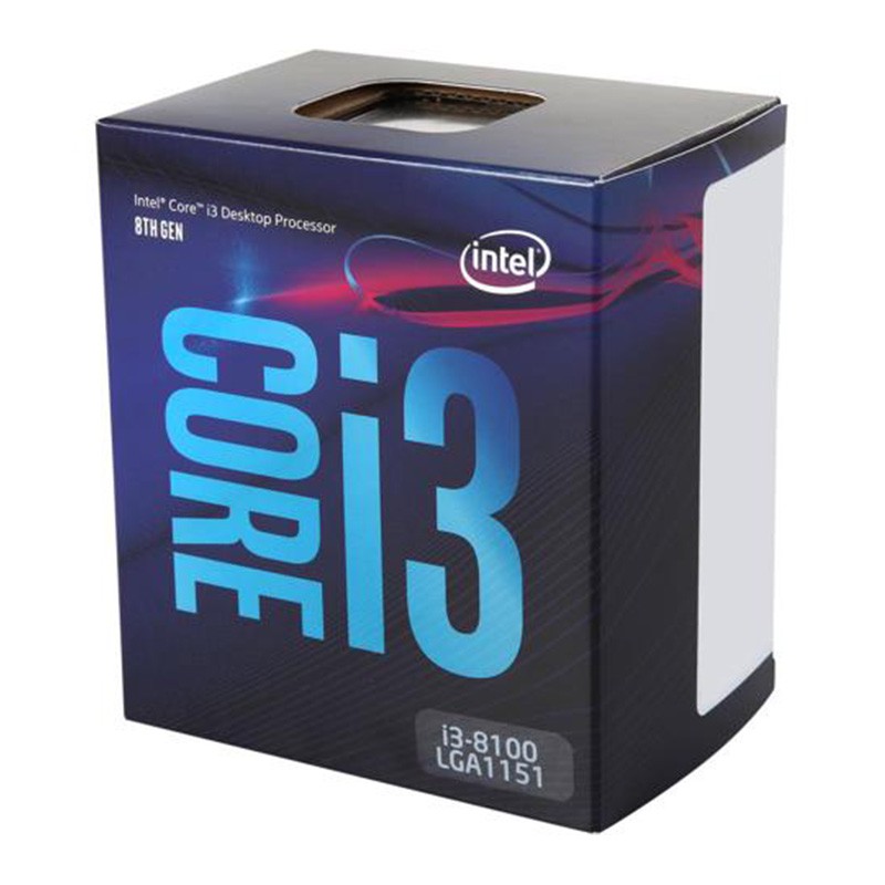 Cpu Intel Core i3 8100 (3.6GHz /6M 咖啡湖) 正品盒