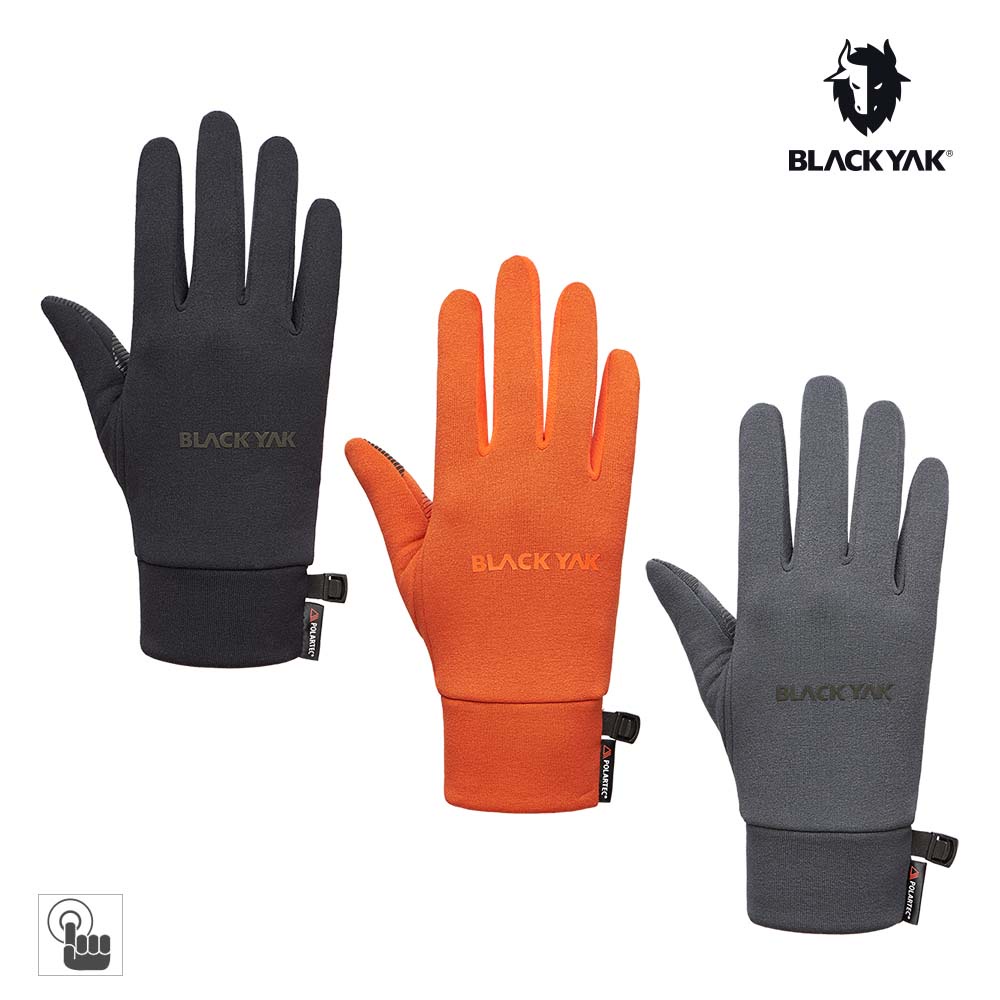 【BLACKYAK】Polartec PS保暖觸控手套 (黑磚紅/灰色/黑色)保暖 觸控手套 登山手套|BYIA2NAN