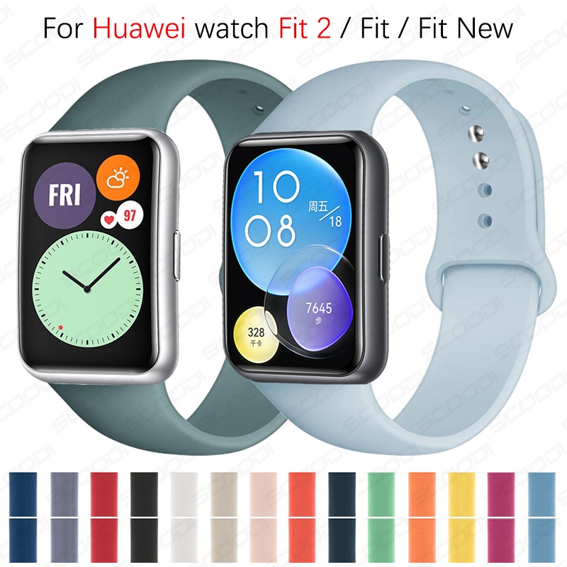 適用於華為 Watch fit 3 / fit 2 / fit / fit / fit 全新腕帶環智能手錶手鍊的軟矽膠錶