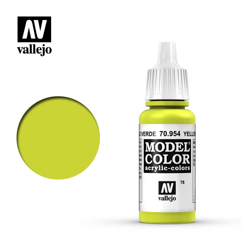 【鋼彈太上皇】Model Color 70954 黃綠色 Acrylicos Vallejo AV 水性漆