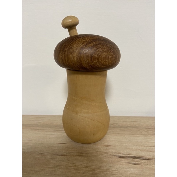 木製蘑菇胡椒罐&amp;鹽巴